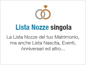 Lista Nozze online (singola) Moduli