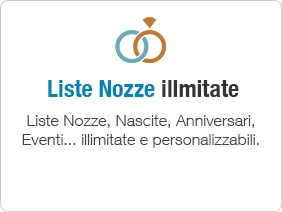 Liste Nozze online (illimitate) Moduli